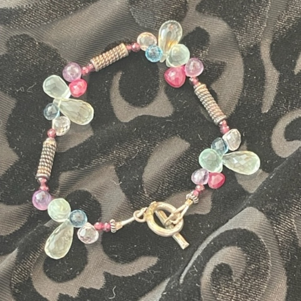 Mixed Stones Faceted Bracelet